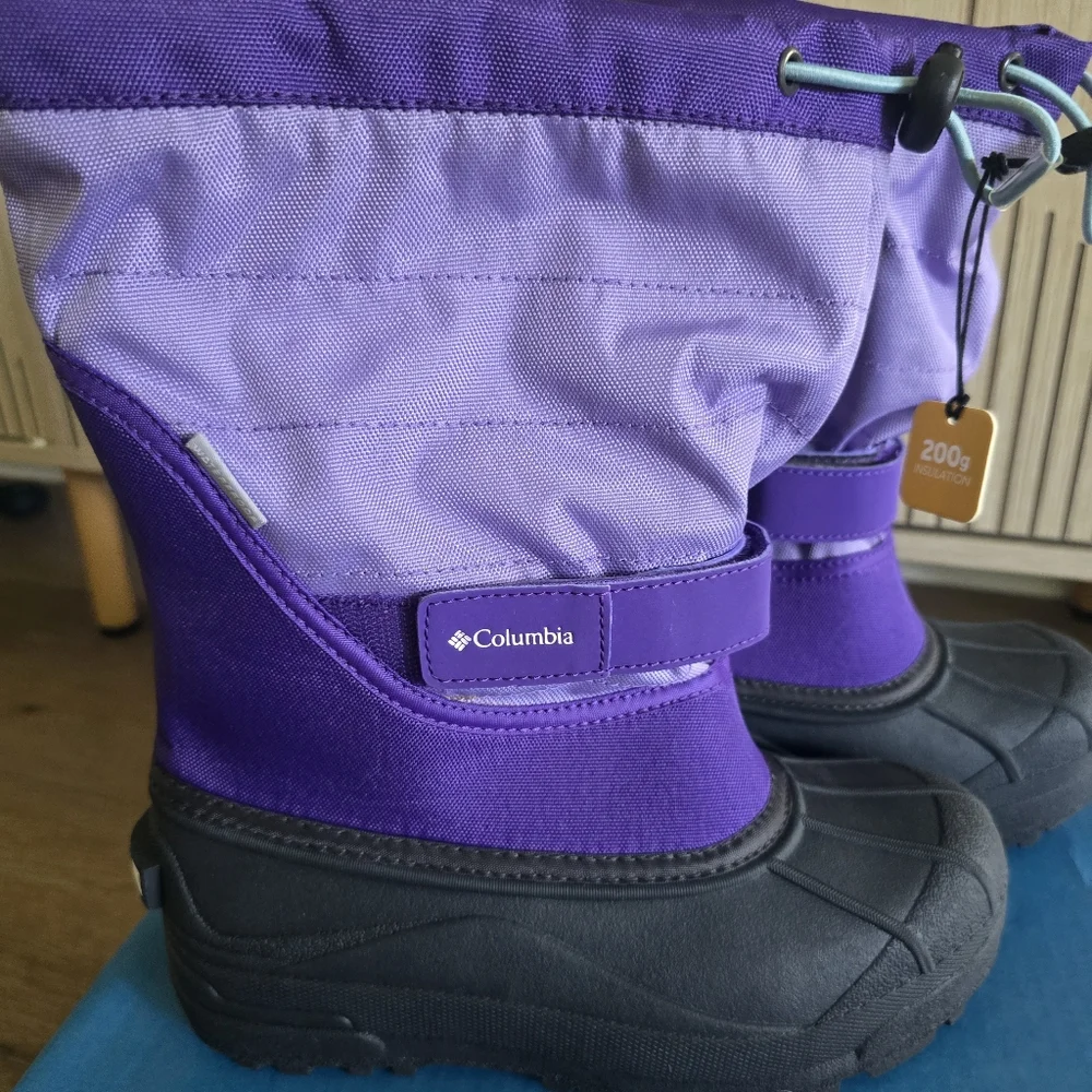 Nwt Columbia Big Kids' Powderbug Plus II Snow Boot